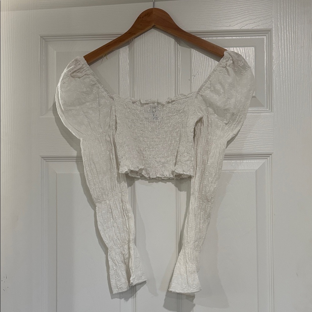 Polly White Off-Shoulder Blouse